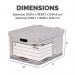 Fellowes Bankers Box System Large Storage Box Board Grey (Pack 10) 01810-FFLP 35200FE