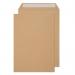 The image shows a pack of 250 Blake C4 envelopes in a manilla color. They have a pocket style opening and a peel and seal closure. The envelopes are made of 120gsm paper and are 324x229mm in size.