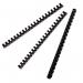 The image shows a pack of black ValueX Binding Combs, with 100 combs measuring 19mm, designed for A4 paper. These binding combs are perfect for securely binding large documents and files.