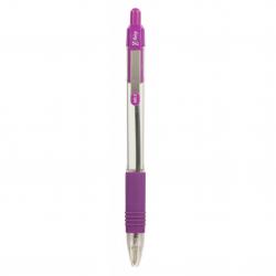Cheap Stationery Supply of Zebra Z-Grip Retractable Ballpoint Pen 1.0mm Tip Violet (Pack 12) 36471ZB Office Statationery