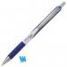 In this photo, you can see a pack of 12 Zebra Z-Grip Flight Ballpoint Pens. The pens have a 1.2mm tip and a 0.6mm line in a beautiful blue color. The pens are made by Zebra and have the brand name written on the body. The pens have a sleek and modern design, with a sturdy clip for easy storage. The pens are perfect for everyday writing tasks and have a smooth and consistent ink flow. The photo showcases the high quality and reliability of these Zebra pens.