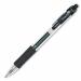 A photo of Zebra Pen Gel Rollerball Pens shows a pack of 12 retractable pens in black ink. The pens have a 0.5mm tip and produce a fine 0.3mm line. The design features the Zebra Sarasa logo on each pen.