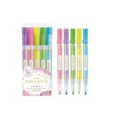 Cheap Stationery Supply of Kirarich Glitter Hlighter Asst Pack of 5 Office Statationery