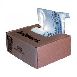 Cheap Stationery Supply of Fellowes Shredder Waste Bag 23-28 Litre Clear (Pack 100) 36052 36985FE Office Statationery