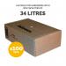 Fellowes Shredder Waste Bag 30-35 Litre Clear (Pack 100) 36053 36992FE