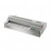 The Fellowes Proteus A3 Laminator Grey 5709001 37041FE is a sleek and modern laminating machine that features a compact design and grey color. The machine is manufactured by Fellowes and is designed for laminating documents up to A3 size. It has a durable build and a user-friendly interface. The machine is ideal for personal or professional use.