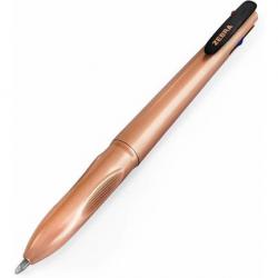 Cheap Stationery Supply of Zebra Rose Gold 4 Colour Ballpoint Pen 1.0mm Tip 0.7mm Line Rose Gold Barrel Black/Blue/Green/Red Ink (Pack 10) 37178ZB Office Statationery