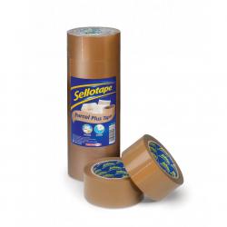 Cheap Stationery Supply of Sellotape Polypropylene Packaging 50mmx66m Brown (Pack 6) 1445172 37993HK Office Statationery