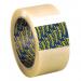 This image features a pack of 6 Sellotape packing tapes. The tape is made from clear, waterproof, and extra strong polypropylene material. Each roll measures 50mm x 66m, perfect for packaging and securing items.