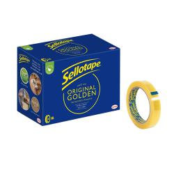 Cheap Stationery Supply of Sellotape Original Golden Tape 18mmx66m Clear (Pack 16) 1443252 38077HK Office Statationery