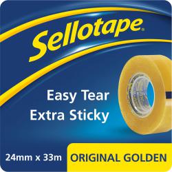Cheap Stationery Supply of Sellotape Original Golden Tape 24mmx33m Clear (Pack 6) 1443254 38084HK Office Statationery