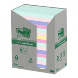Cheap Stationery Supply of Post it Recycled Notes 76x127mm Assorted Colours 100 Sheets Per Pad Pack of 16 7100259665 38802MM Office Statationery