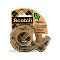 Cheap Stationery Supply of Scotch Magic Tape Greener Choice 19mm x 20m with Recycled Dispenser 7100082821 38914MM Office Statationery