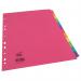 This picture features a set of Pukka Pads Ltd dividers and indexes. The dividers are labeled as Concord and are divided into 12 parts. They are designed to fit A4 paper and are made of 160gsm board. The colors are bright and assorted, adding a pop of color to any organizing system.