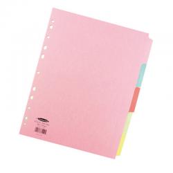 Cheap Stationery Supply of Concord Pastel Divider A4 5 Part Multi Office Statationery