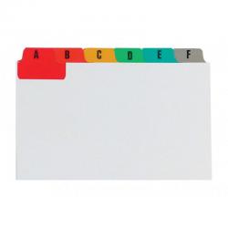 Cheap Stationery Supply of Concord Guide Cards A-Z 152x102mm White with Multicoloured Tabs 39449CC Office Statationery
