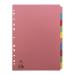 Concord Divider 10 Part A4 (2x5 Colours) 160gsm Board Pastel Assorted Colours - 72099/J20 39463CC