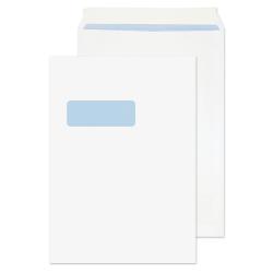 Cheap Stationery Supply of ValueX Pocket Envelope C4 Peel and Seal Window 100gsm White (Pack 250) 40135BL Office Statationery