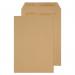 The image shows a pack of 250 manilla C4 envelopes with a plain design. The envelopes are sealed with a self-adhesive flap and are made of 120gsm paper. The size of each envelope is 324x229mm.
