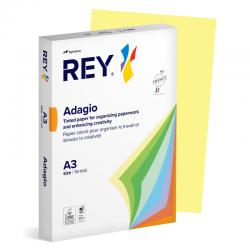 Cheap Stationery Supply of Rey Adagio Paper A3 80gsm Canary (Ream 500) ADAGI080X699 40503PC Office Statationery