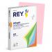 This picture shows a ream of Sylvamo Coloured Paper in A3 size, with a delicate shade of pink. The paper has a smooth texture, perfect for a variety of projects. It comes in a pack of 500 sheets, making it ideal for all your paper needs.