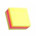 ValueX Stickn Notes Cube 76x76mm 400 Sheets Neon Colours 21012 41906HP