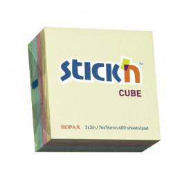Cheap Stationery Supply of Sticky Notes Cube 76x76mm Pastel Asstd Office Statationery
