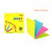 The image is a pack of 12 neon-colored Hopax Post-it and Re-Move Products Stickn Magic Sticky Notes, each measuring 76x76mm and containing 100 sheets. The notes have a strong adhesive and come in various vibrant colors.