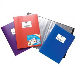 Cheap Stationery Supply of Tiger A4 Flexi Display Book 60 Pocket Assorted Colours 42575TG Office Statationery
