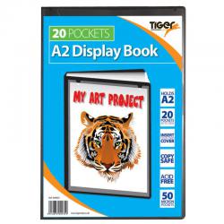 Cheap Stationery Supply of Tiger A2 Presentation Display Book 20 Pocket Black 42603TG Office Statationery