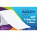 In this photo, we see a roll of Avery UK Address Labels. The labels are white and measure 76x37mm. The pack contains 250 labels and the product code is AL01 43474AV.