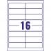 Avery Inkjet Address Label 99x34mm 16 Per A4 Sheet White (Pack 400 Labels) J8162-25 43593AV