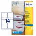 Avery Inkjet Address Label 99.1x38.1mm 14 Per A4 Sheet White (Pack 350 Labels) J8163-25 43607AV