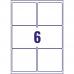 Avery Inkjet Address Label 99x93mm 6 Per A4 Sheet White (Pack 600 Labels) J8166-100 43642AV