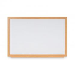 Cheap Stationery Supply of Bi-Office Earth-It Non Magnetic Melamine Whiteboard Oak Wood Frame 1200x900mm 43933BS Office Statationery
