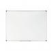 This image shows a sleek and professional looking whiteboard. It has a shiny enamel surface that is perfect for writing and erasing. The frame is made of sturdy aluminum, adding to its durability. With its magnetic feature, it allows for easy attachment of notes or documents. The size is 1200x900mm, making it suitable for various settings.