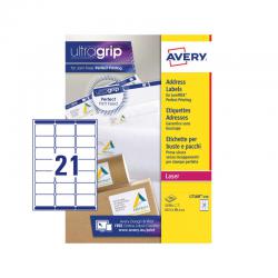 Cheap Stationery Supply of Avery Laser Address Label 63.5x38.1mm 21 Per A4 Sheet White (Pack 5250 Labels) L7160-250 44097AV Office Statationery