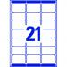Avery Laser Address Label 63.5x38.1mm 21 Per A4 Sheet White (Pack 840 Labels) L7160-40 44104AV