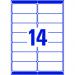 Avery Laser Address Label 99.1x38.1mm 14 Per A4 Sheet White (Pack 3500 Labels) L7163-250 44181AV