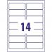 Avery Laser Address Label 99x38mm 14 Per A4 Sheet Clear (Pack 350 Labels) L7563-25 44426AV
