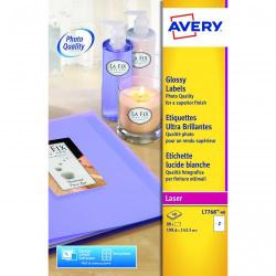 Cheap Stationery Supply of Avery Glossy Label 200x143mm Pack of 80 Office Statationery