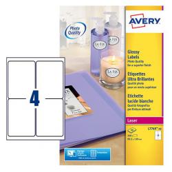 Cheap Stationery Supply of Avery Laser Glossy Label 139x99mm 4 Per A4 Sheet White (Pack 160 Labels) L7769-40 44587AV Office Statationery