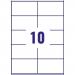 Avery Laser Weatherproof Parcel Label 99x57mm 10 Per A4 Sheet White(Pack 250 Labels)L7992-25 44650AV