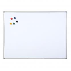 Cheap Stationery Supply of Bi-Office Maya Non Magnetic Melamine Whiteboard Grey Plastic Frame 1200x1800mm 45914BS Office Statationery