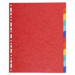 Cheap Stationery Supply of Exacompta Forever Recycled Divider 12 Part A4 Extra Wide 220gsm Card Vivid Assorted Colours 46943EX Office Statationery