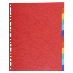 Cheap Stationery Supply of Exacompta Forever Recycled Divider 12 Part A4 Extra Wide 220gsm Card Vivid Assorted Colours 46943EX Office Statationery