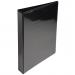 ValueX Presentation Ring Binder PVC 2 D-Ring A4 25mm Rings Black (Pack 10) 47419EX