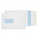 In the photo, you can see a stack of white C5 envelopes from Blake. The envelopes have a convenient pocket, a clear window, and a secure peel and seal closure. They also have a 25mm gusset, giving them extra space. These envelopes are made with 120gsm paper and measure 229x162mm. The pack contains 125 envelopes.