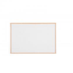 Cheap Stationery Supply of Bi-Office Non Magnetic Melamine Whiteboard Pine Wood Frame 900x600mm 49141BS Office Statationery