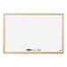 Bi-Office Non Magnetic Melamine Whiteboard Pine Wood Frame 900x600mm - MP07001010 49141BS